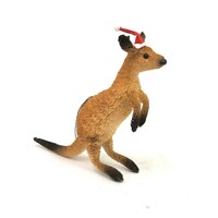 Kangaroo Australian Christmas Bristle Decoration Large