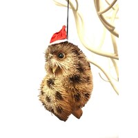 Tawny Owl Bristle Decoration
