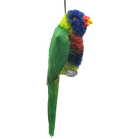 Rainbow Lorikeet   Christmas  Bristle Decoration11cm