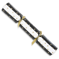 Black & White (Gold Stars) Catering Crackers - Box of 50