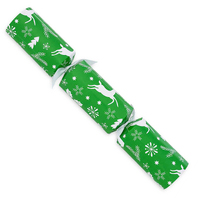 Deer Motif Green Catering Crackers -  3 Boxes of 50 Left
