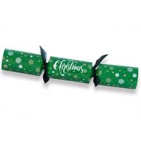 Snowflake Green Catering Crackers -  Box of 50