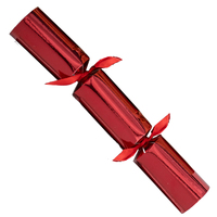 Fleur Red Foil Deluxe Catering Crackers -  Box of 50