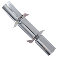 Fleur Silver Foil Deluxe Catering Crackers -  Box of 50