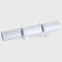 Stars and Swirls Catering Crackers - Silver Box of 50