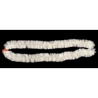 Tinsel Matt White  2m  8ply  9 cm