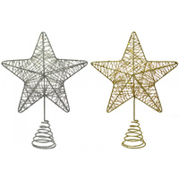 Gold Wire Tree Topper 22 x 20cm