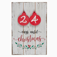 Days to Christmas Hanging Count Down  Advent White