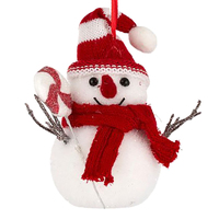 Snowman with Hat Hanging Decoration
