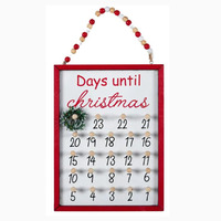 Hanging Advent Calendar with Wreath Marker