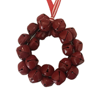 Red Bell Wreath Hanging Decoration  8cm