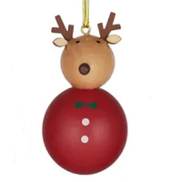 Reindeer  MDF Hanging Decoration  4 x 7cm