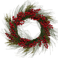 Berry and Mixed Needle  Wreath 60cm