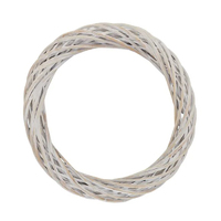 Willow White Washed Wreath 50cm