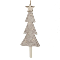 Hanging Fabric Trees  with Star  Christmas Decoration 2pc  