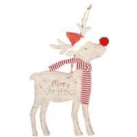 Rudolph with Scarf Hanging Decoration