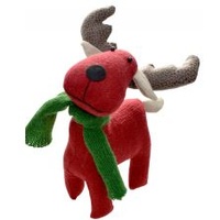 16CM Red Green Reindeer Fabric