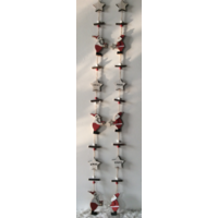 Red White Santa Garland 120 x 6cm