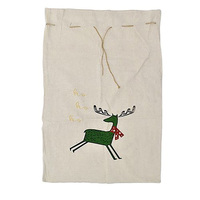 Reindeer Calico Sack 60 x 95