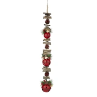 Red Bell Twig and Greenery Garland 80cm