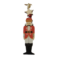 Nutcracker Hanging Decoration Red 15cm