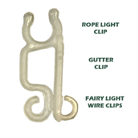 Gutter Clips for LED and Rope Lights  - Aussie Made