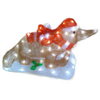 Platypus on Sled Christmas Dispay 30cm