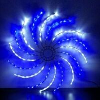 LED Spinner 50cm Blue and White