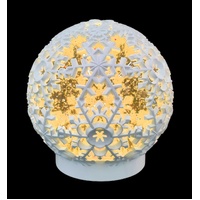 White  Christmas Water Globe  with Snowflake