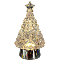 Silver LED Christmas Tree Water Globe