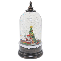 Santa Train  LED  Christmas Water Snow Motion Dome