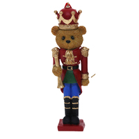 Red Coat Bear Nutcracker 14cm