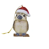 Kookaburra Resin Christmas Decoration  6cm