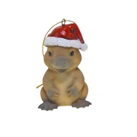 Platypus Resin Christmas Decoration  6cm