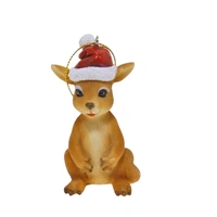 Kangaroo Resin Christmas Decoration  6cm
