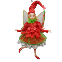 Red and Green Musical Fairy in Red Shoes  45cm