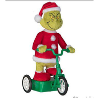 Animated Grinch on Scooter 30cm