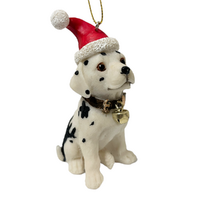Christmas Dalmation Hanging Decoration 10cm