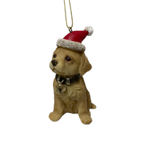 Christmas Labrador  Hanging Decoration 10cm