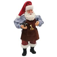 Classic Santa with  Musical Instrument hanging ornament 16cm