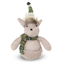 Fabric Fauna Hanging Kangaroo with Scarf Moss 10cm H