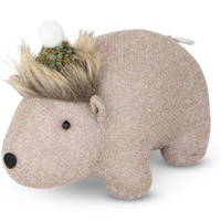 Fabric Fauna Standing Wombat with  Beanie Moss