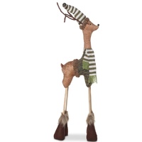 Fabric Woodland Standing Reindeer Large Moss 100cm