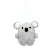 Woolen Koala Grey Hanging 7 cm