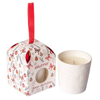 Cinnamon Spice and Berries Soy Candle - White