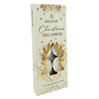 Christmas Vanilla Snowflake Scented Tealights x 10