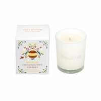 Petite Cinnamon Spice and Berries Soy Candle in Glass Pot