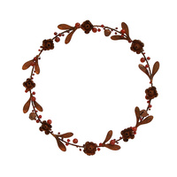 Rust Rose Wreath 26cm