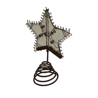 Rustic Tree Topper Small 9 x 4 cm