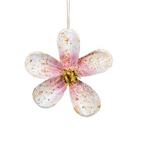 Frangapani Metal  Hanging Decoration 12cm